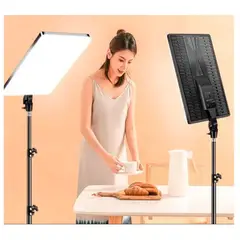 GENERICO - Panel De Luz Video Grabacion Fotografia Led 19 Pulg Trípode + Control