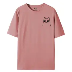 YANSUS - Polo Hombre Estampado Gatito Con Lentes