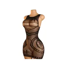 GENERICO - LENCERIA CORPORAL MALLA CATSUIT VESTIDO