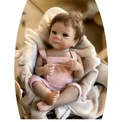 GENERICO - Bebe Reborn Vinilo de Silicona Cuerpo Entero 50 cm