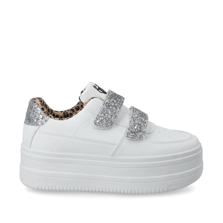 Zapatilla Plataforma Blanca Mujer 38561