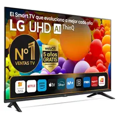LG - TELEVISOR 65 SMART TV THINQ AI WEBOS HUB 4K UHD LED 2024 - 65UT7300PSA