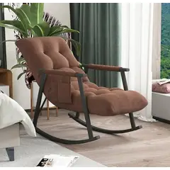 GENERICO - Silla Mecedora Reclinable Marron