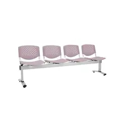 OFIDEAS - Butaca De Espera - Tandem Prisma 4 Cuerpos Color Gris