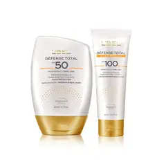 Bloqueador Solar Defénse Total 50 + Protector Solar Défense Rostro y Cuerpo 100 EV