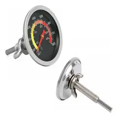 GENERICO - Termometro Para Horno Empotrar Vastago Largo 72cm Negro