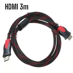 GENERICO - Cable HDMI - HDMI Dark 3Metros Con Filtro Full HD 3D V14