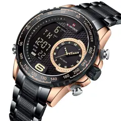 NAVIFORCE - RELOJ 9199S ORO ROSA NEGRO