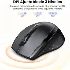 UGREEN - Mouse Inalámbrico Ergonómico 1600DPI MODEL M511 PN: 45012
