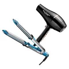 BABYLISS PRO - Combo BabylissPro Alisadora Optima 3100 y Secador Rose Gold Black