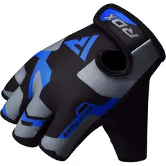 RDX - Guantes para Levantamiento de Pesas Sublimados F6 Azul - M