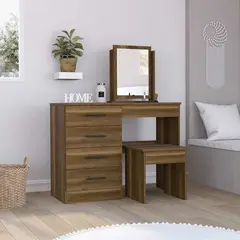 GENERICO - Tocador Madrid Con Espejo  Caramelo - Envío Armado y Melamina 18mm