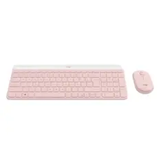 LOGITECH - Teclado Y Mouse Inalámbricos Slim Combo MK470 Rosa