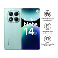 XIAOMI - CELULAR REDMI NOTE 14 PRO 5G 256GB 8GB VERDE CORAL