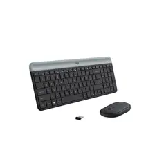 LOGITECH - Teclado Y Mouse Inalámbricos Slim Combo MK470 Negro