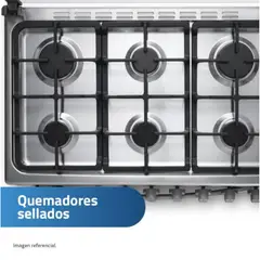 INDURAMA - Cocina 6 hornillas Cataluña Quarzo