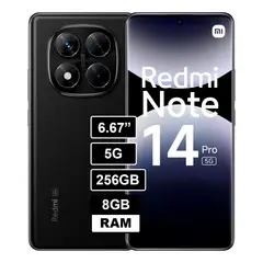 XIAOMI - CELULAR REDMI NOTE 14 PRO 5G 256GB 8GB NEGRO