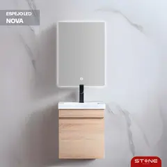STONE - ESPEJO CUADRADO BASICO LED TACTIL NOVA 70X50CM