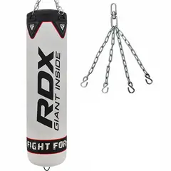 RDX - Saco de Boxeo F1 con colgador - Blanco
