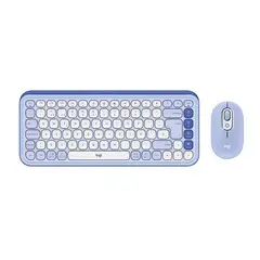 LOGITECH - Teclado + Mouse Bluetooth POP ICON Lila