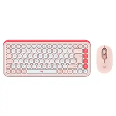 LOGITECH - Teclado + Mouse Bluetooth POP ICON Rosa