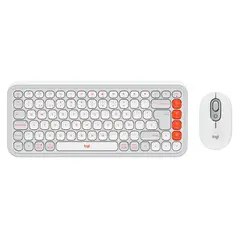 LOGITECH - Teclado + Mouse Bluetooth POP ICON Blanco