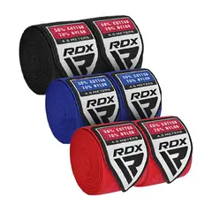 RDX - Set de Vendas de Boxeo Profesional WX Rojo Negro y Azul