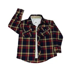 GENERICO - Camisa Niños Manga Larga + Polo 100% Algodón