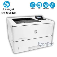 HP - Impresora LaserJet Pro M501dn 45 ppm 4800x600 dpi LANUSB