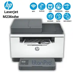 HP - Impresora Láser Multifunción LaserJet M236sdw Wifi Duplex