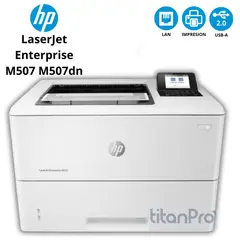 HP - Impresora Láser De Escritorio LaserJet Enterprise M507dn Monocromo