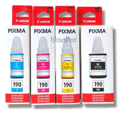 CANON - Kit Tinta 190 Cyan Magenta Amarillo Negro