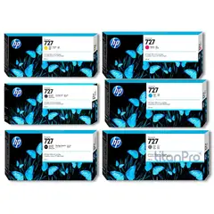HP - Kit Tinta 727 300ml 6 colores