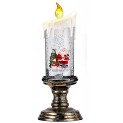 GENERICO - ADORNO LÁMPARA DE CRISTAL 3D NAVIDEÑO ILUMINACION LUZ LED