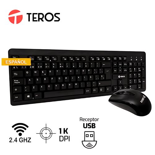 KIT TECLADO Y MOUSE INALAMBRICO TE4061N