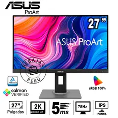 ASUS - Monitor ProArt PA278QV 27 WQHD IPS 100% sRGB Precisión de Color