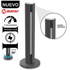 MIRAY - Ventilador Torre 30 VMTT-1033GB