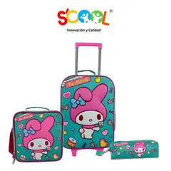 SCOOL - Set Mochila My Melody Grande + Lonchera + Cartuchera