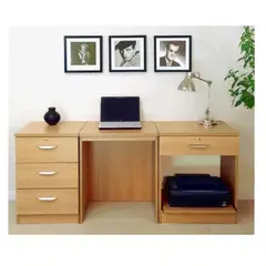 TU MESITA - Escritorio Ejecutivo Felix color Haya 4 cajones