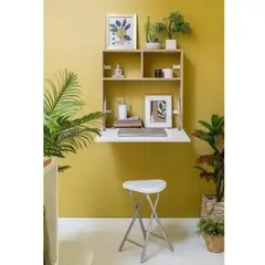 TU MESITA - Escritorio Flotante y Plegable Rebeca color RobleBlanco