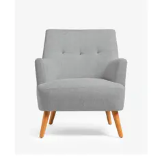 BH BARAKA HOME PREMIUM - Butaca Munxard - Gris claro