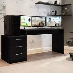 TU MESITA - Escritorio Gamer Moderno Muzero Negro