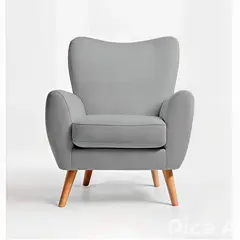 BH BARAKA HOME PREMIUM - Butaca Zani - Gris claro