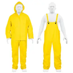 TRUPER - Mameluco impermeable doble capa para lluvia talla S