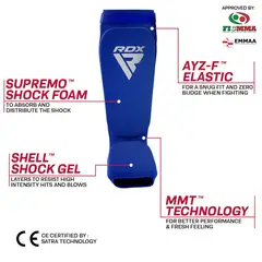 RDX - Canilleras con Empeine de Espuma MMA SIB Azul - L