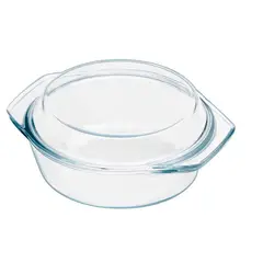 GENERICO - Cacerola con Tapa de Vidrio 1.5 L Apto Frío y Calor