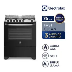 ELECTROLUX - Cocina Freestanding a Gas con 5 quemadores 76USM