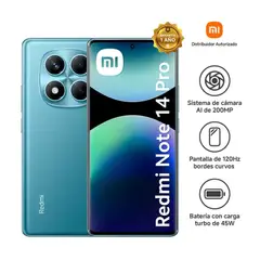 XIAOMI - Celular Redmi Note 14 Pro 8GB 256GB Azul