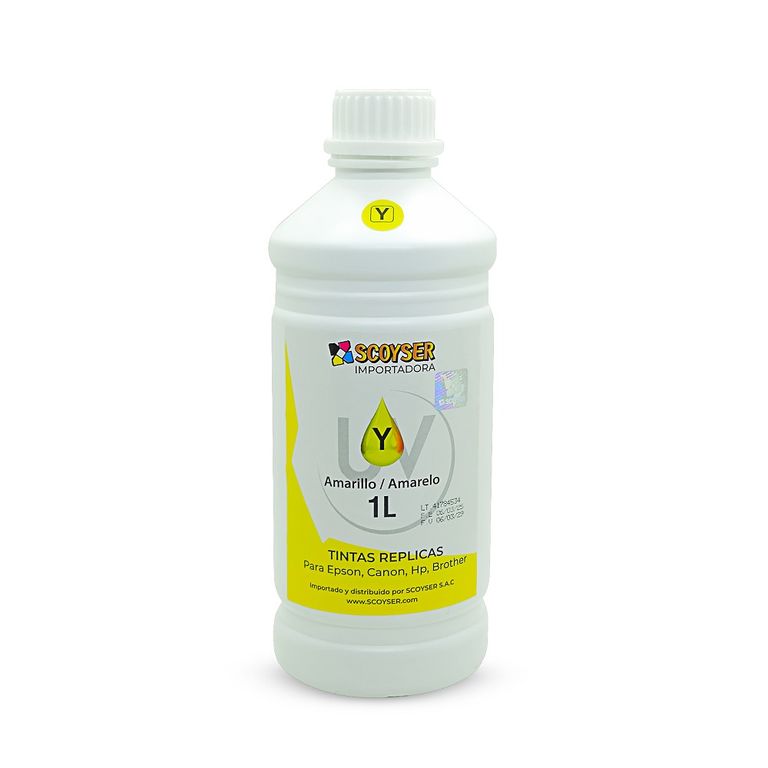 Tinta Compatible Litro Uv Yellow