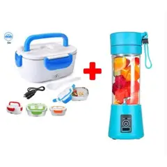 GENERICO - Lonchera eléctrica portatil + licuadora portatil combo